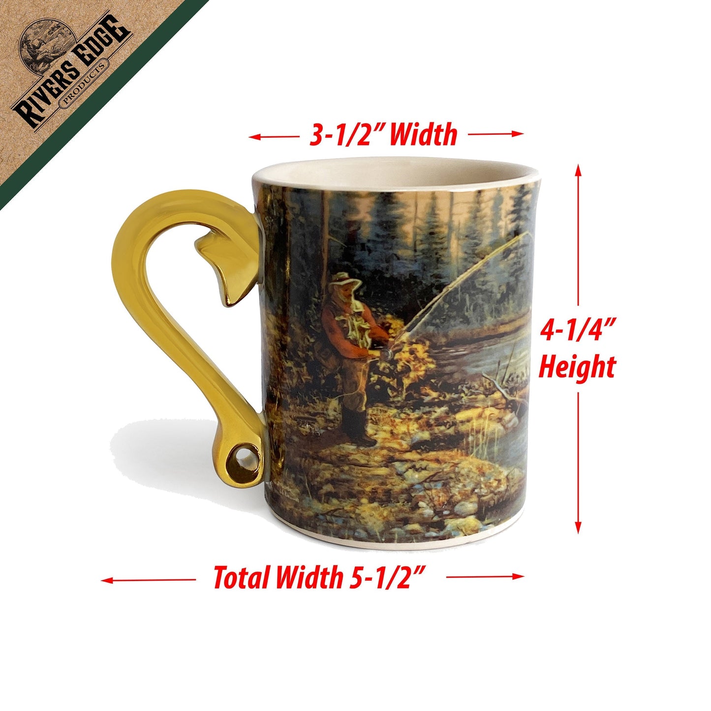 Ceramic Mug 3D 15oz-Rainbow Trout
