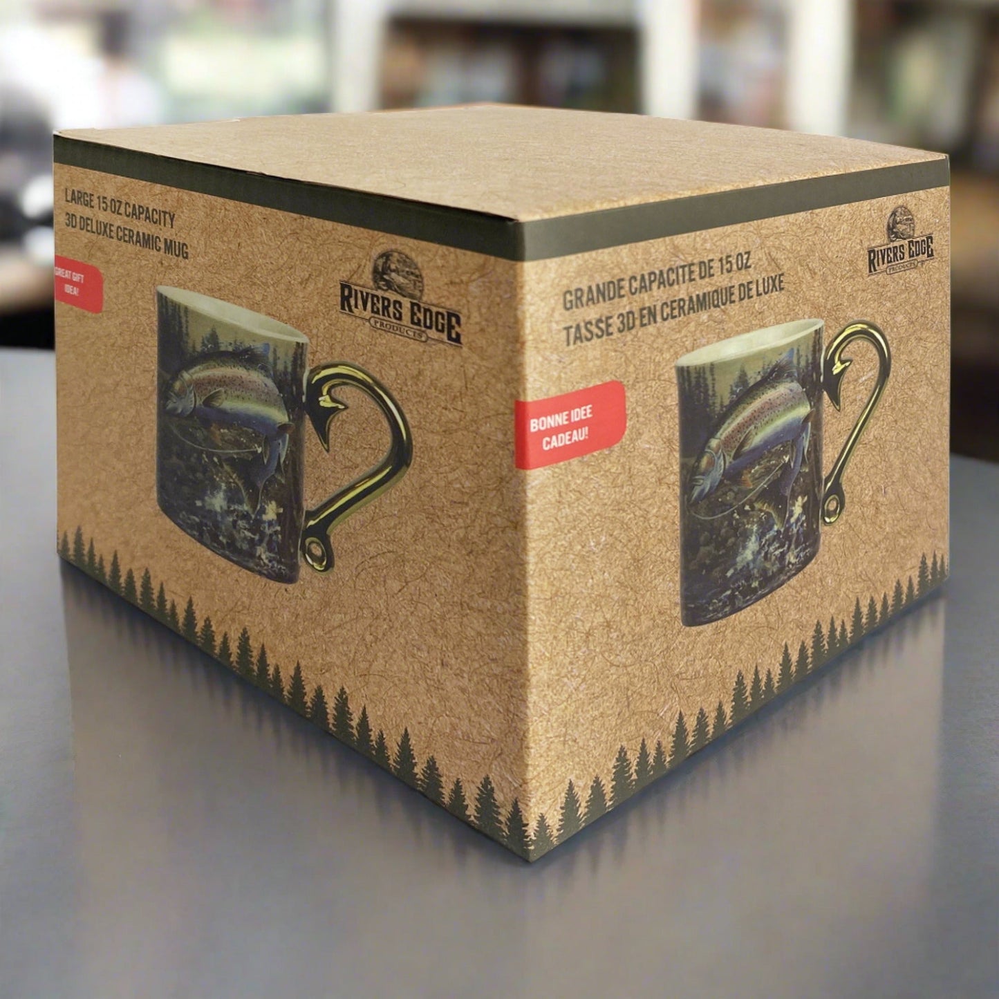 Ceramic Mug 3D 15oz-Rainbow Trout