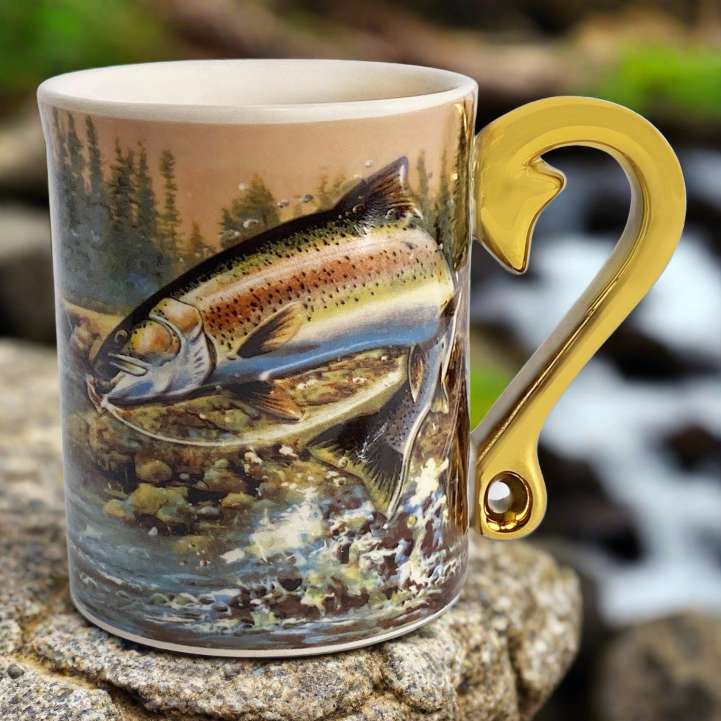 Ceramic Mug 3D 15oz-Rainbow Trout