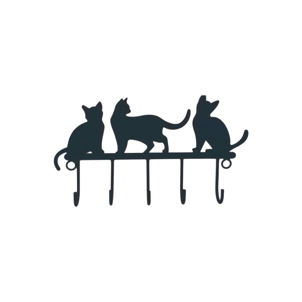 Cats Wall Key Holder 7"