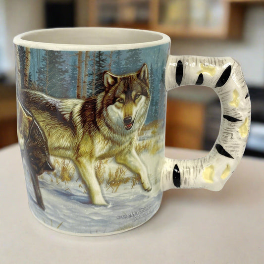 Ceramic Mug 3D 15oz-Wolf Scene