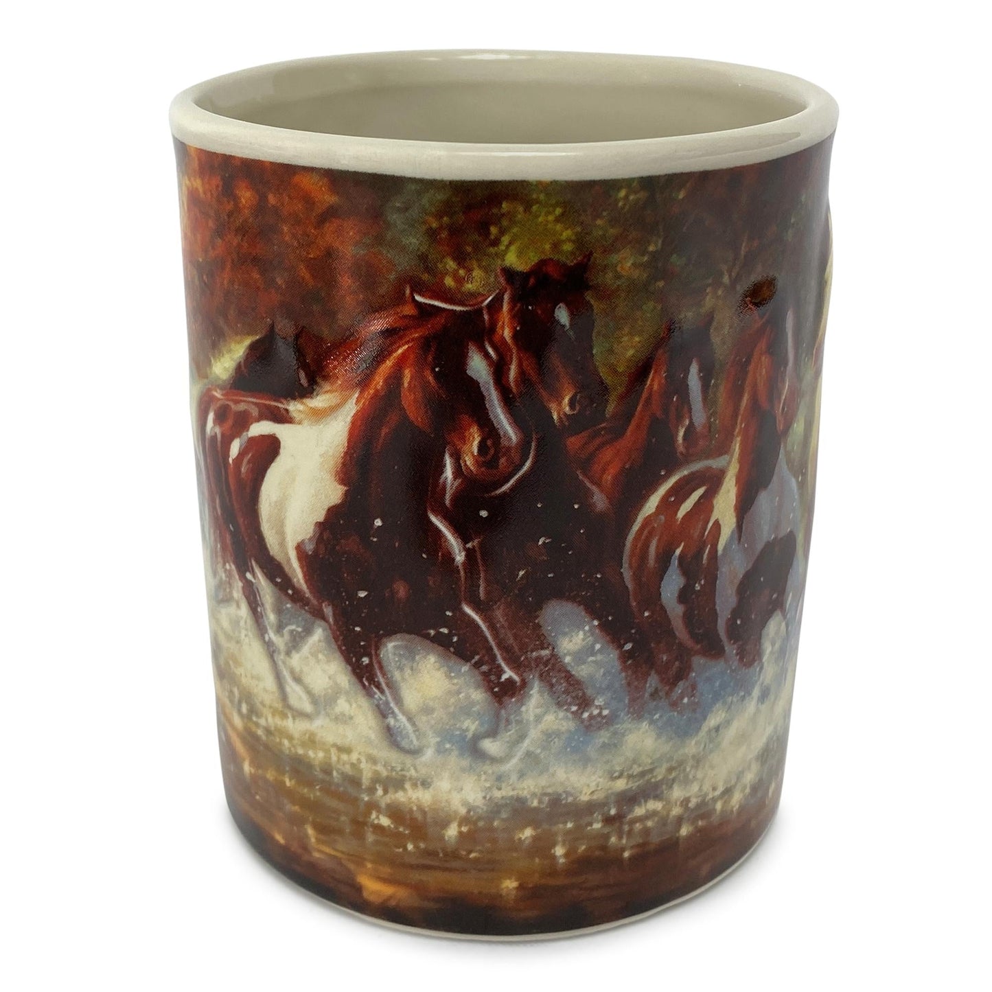Ceramic Mug 3D 15oz-Horse Scene