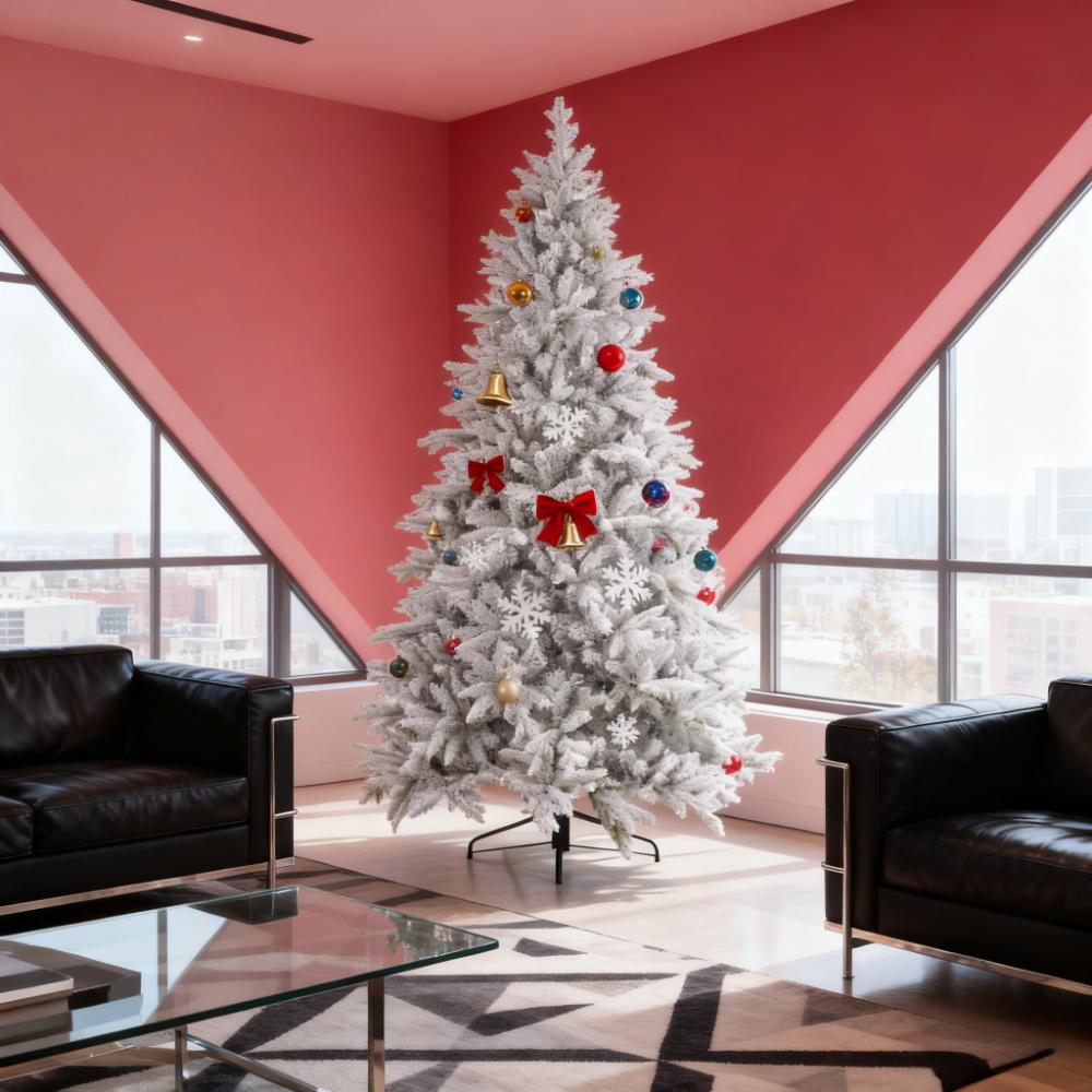 Festive Christmas Decor Artificial Flocked Christmas Tree
