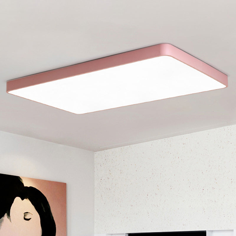 Brighten Your Space with Fun and Color: The Macaron Rectangular Flush Mount