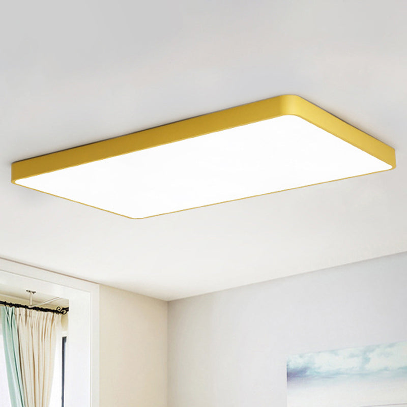 Brighten Your Space with Fun and Color: The Macaron Rectangular Flush Mount