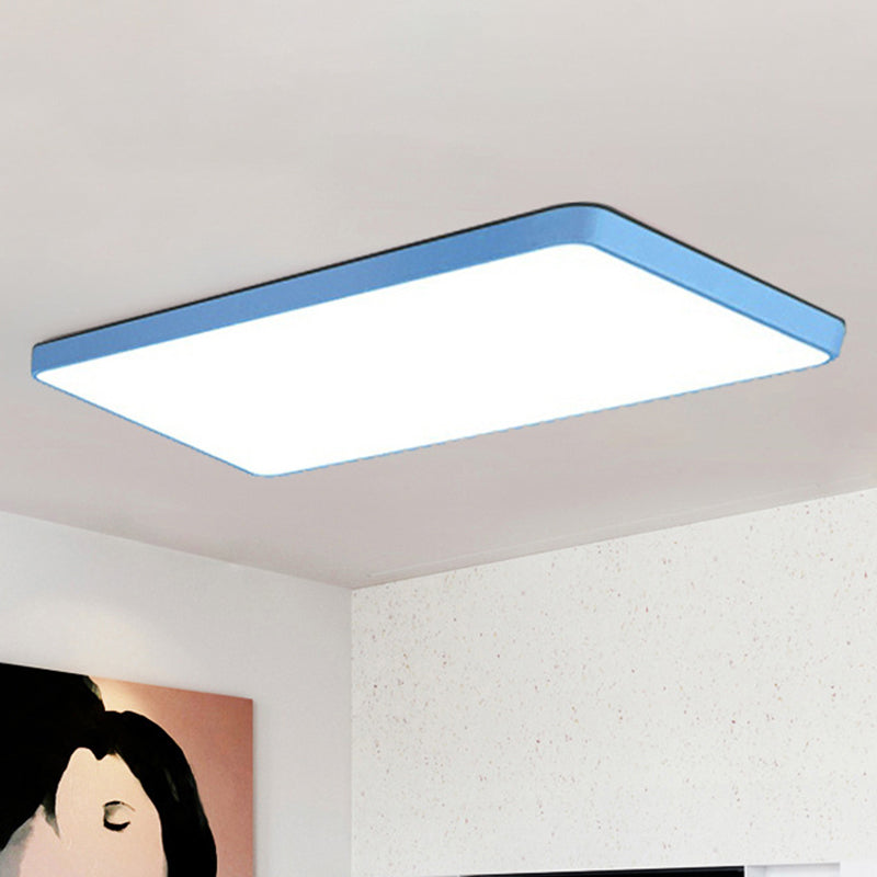 Brighten Your Space with Fun and Color: The Macaron Rectangular Flush Mount