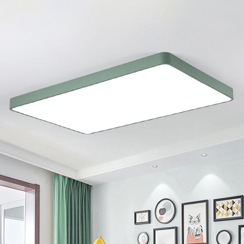 Brighten Your Space with Fun and Color: The Macaron Rectangular Flush Mount