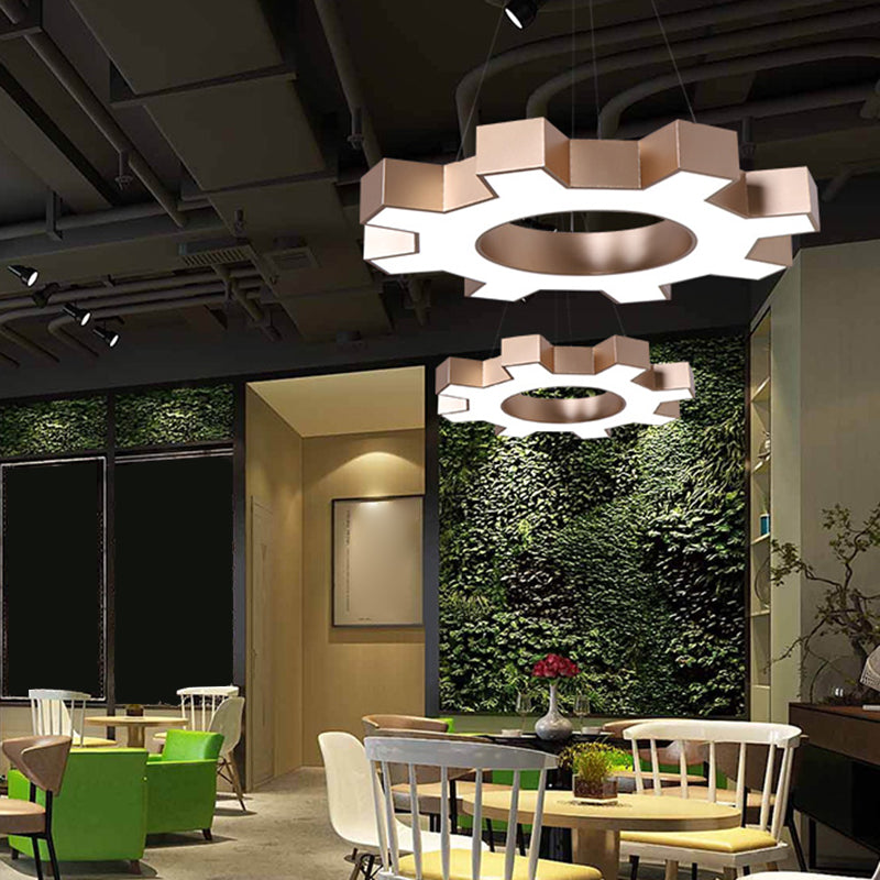 Gear Up for Style and Functionality with the Gear Shaped Gym Pendant Light