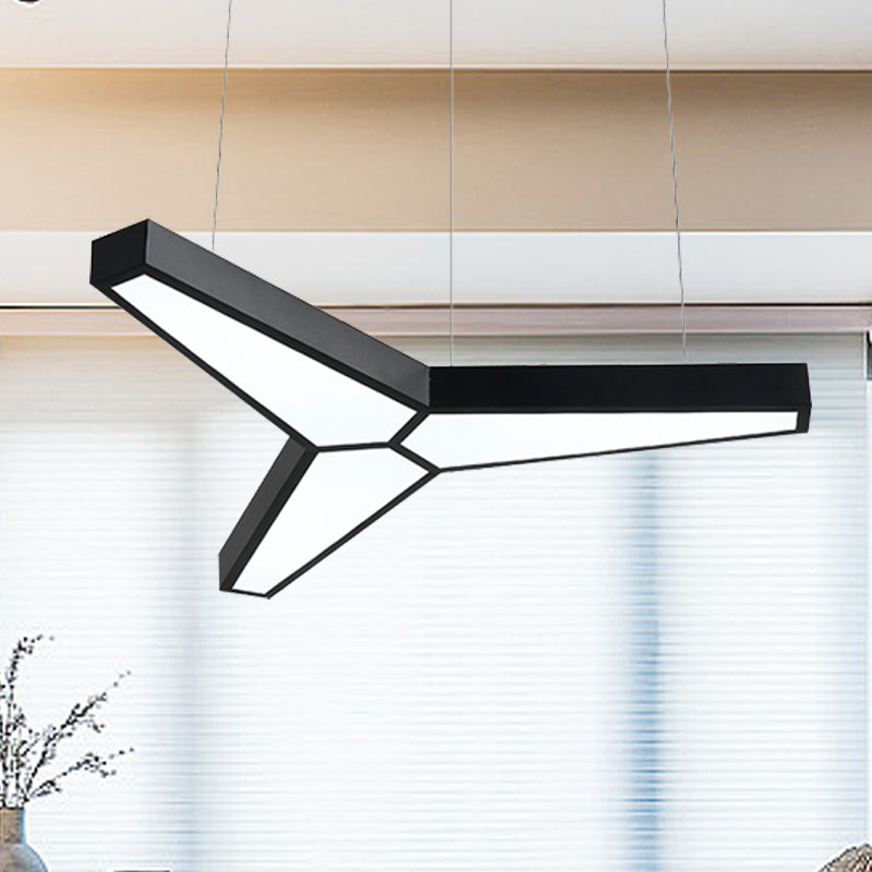 Addison Modern Y-Shaped LED Ceiling Lamp: Illuminate Your Space in Style