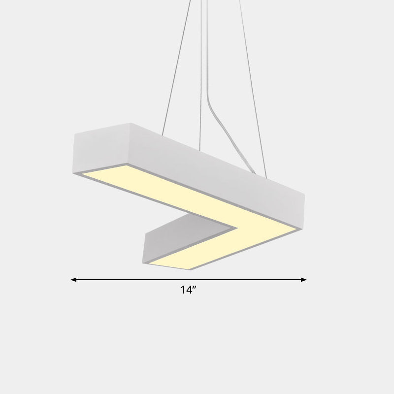 Alexandra Modern V-Shape Ceiling Light - LED Flush Mount in Black or White