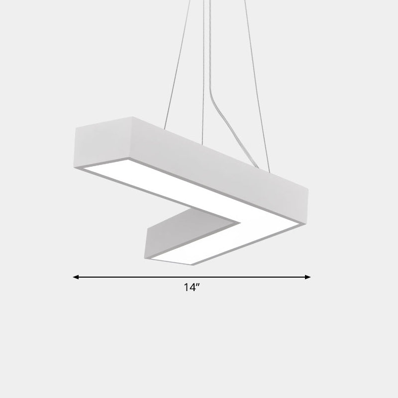 Alexandra Modern V-Shape Ceiling Light - LED Flush Mount in Black or White