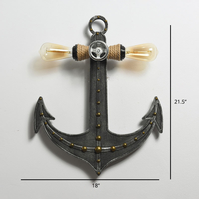 Anchor Your Space in Industrial Style: The Iron Anchor Wall Lamp