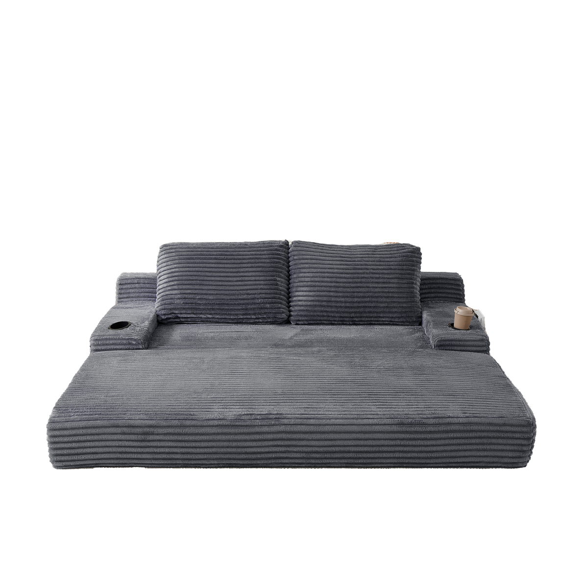 70.8-Inch Corduroy Two-in-One Sofa Bed