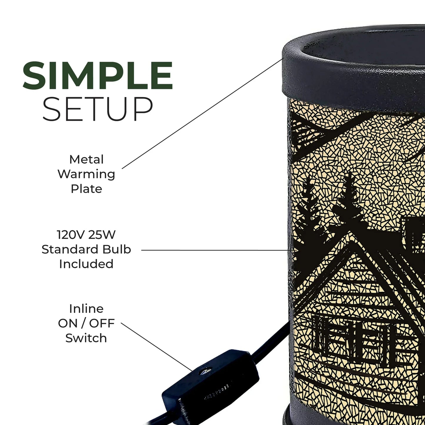 Candle Warmer-Cabin