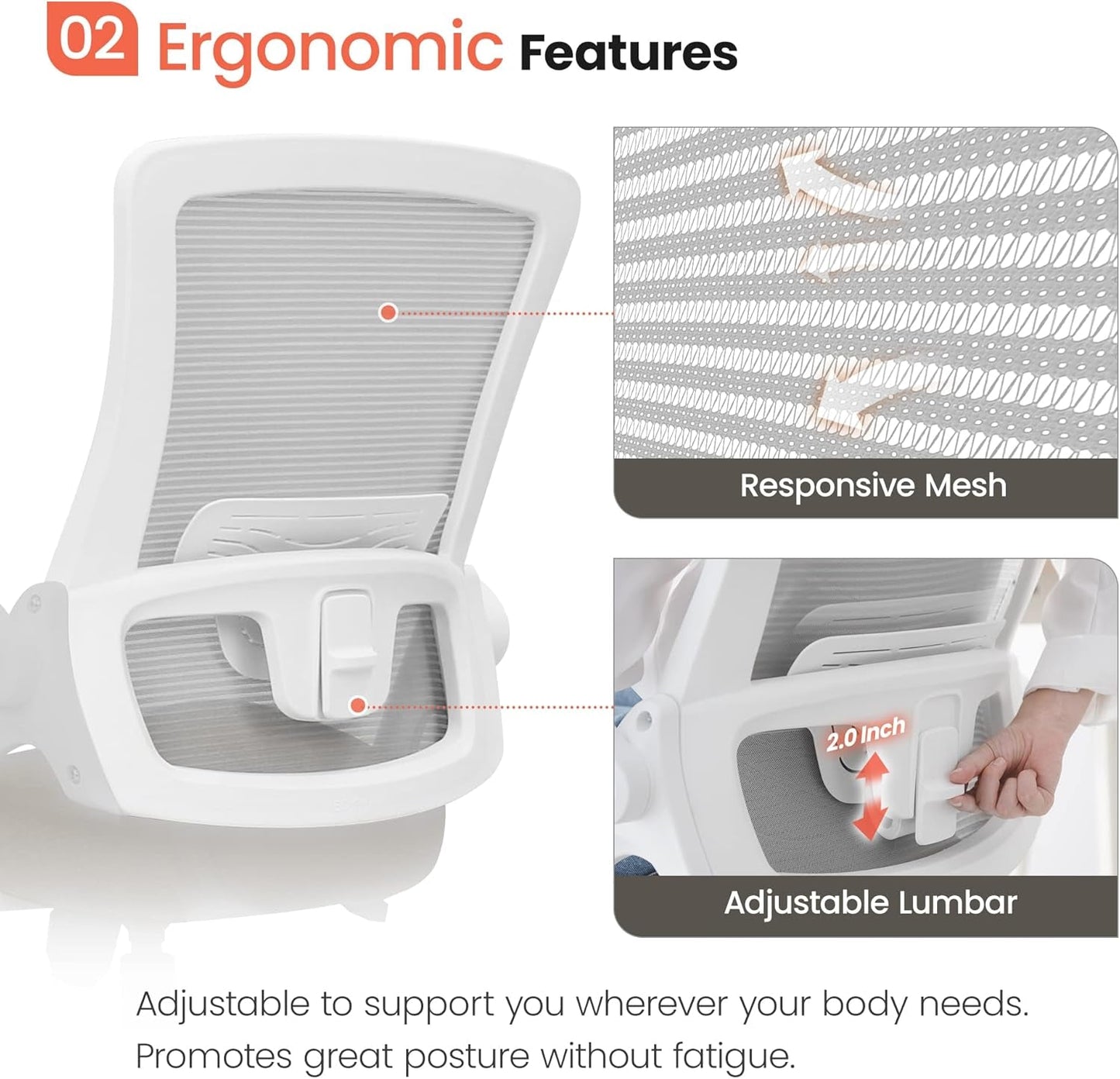 Beige High Back Mesh Office Chair With Adjustable Height And Ergonomic Design