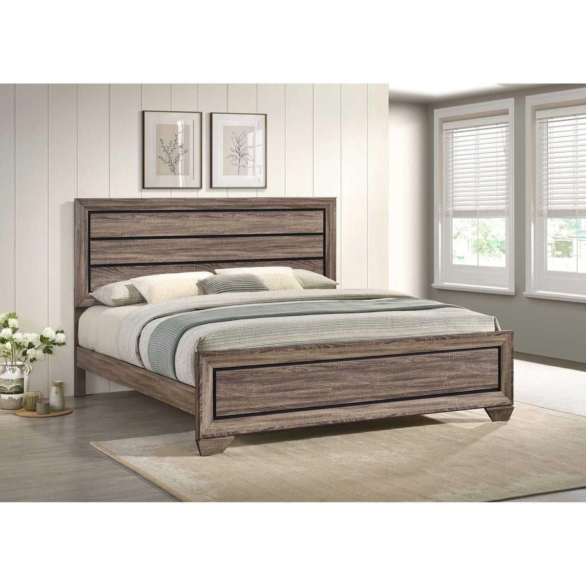 Oatfield Washed Panel Bed