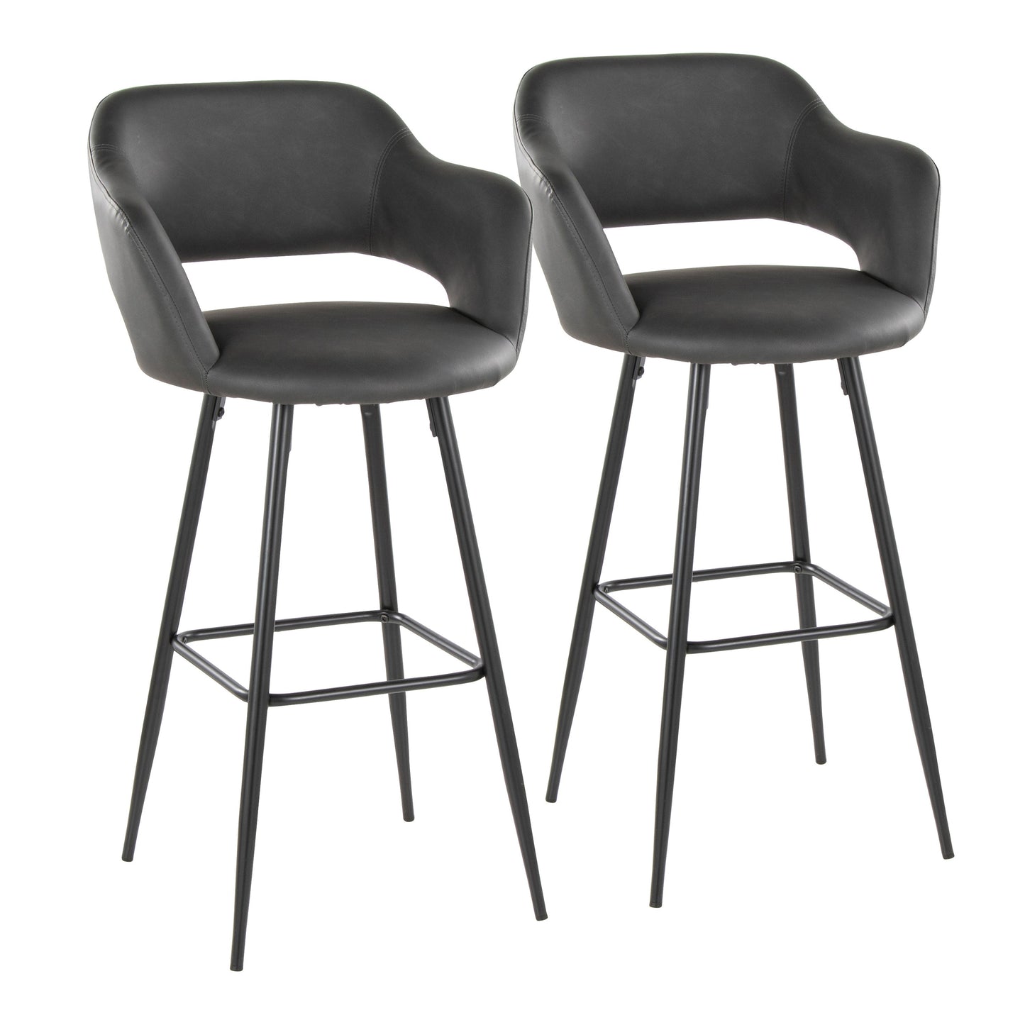 30" Contemporary Fixed-Height Barstool