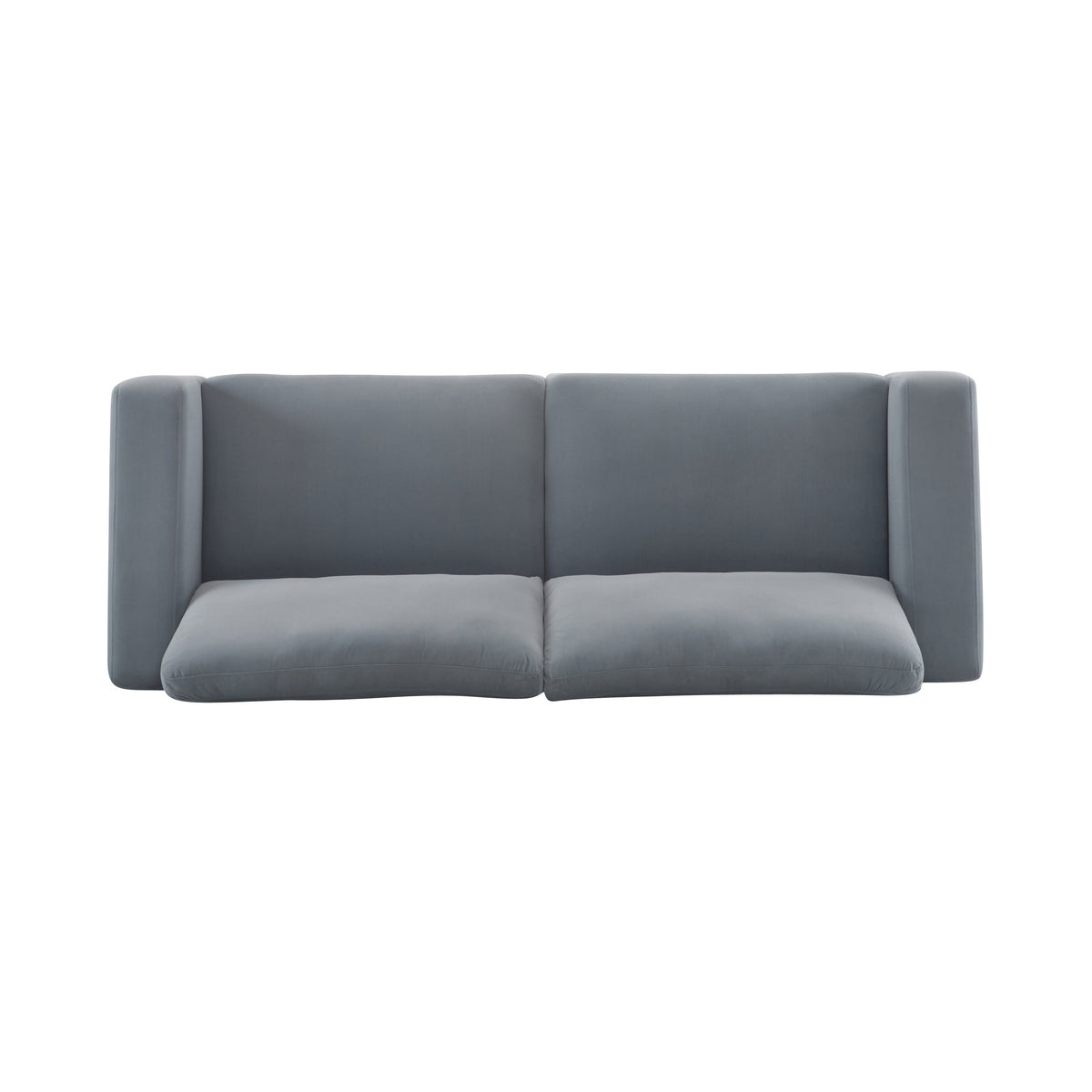 81'' Modern Square Arm Sofa with Soft Velvet Upholstery