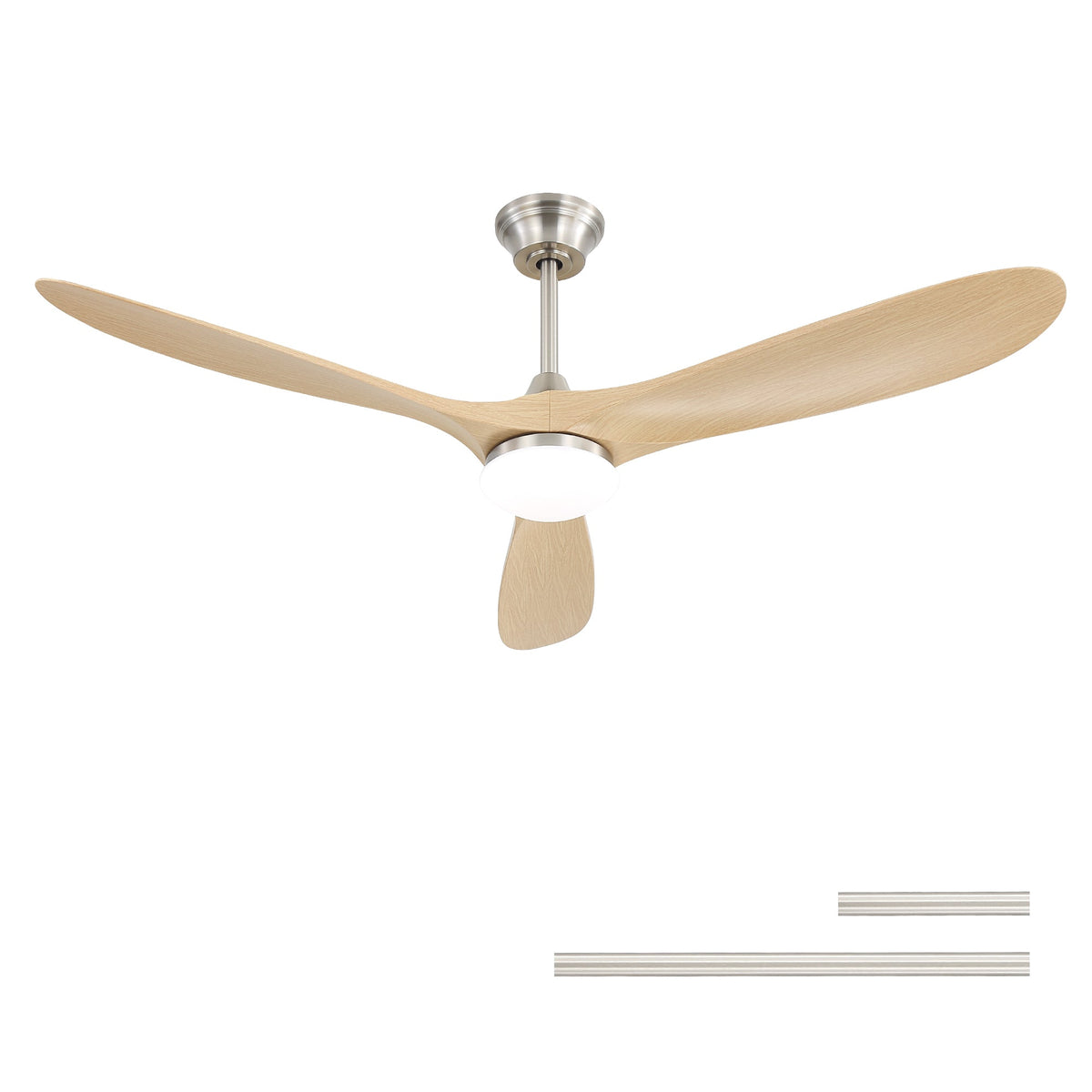 60 Inch Smart Ceiling Fan with Light Dimmable LED