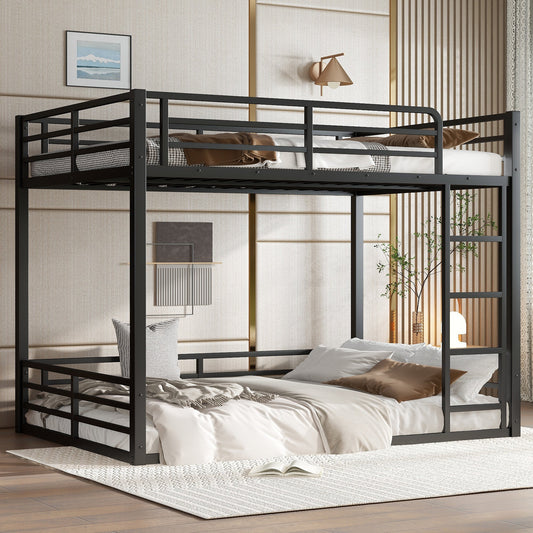Metal Bunk Bed, Full XL over Full XL