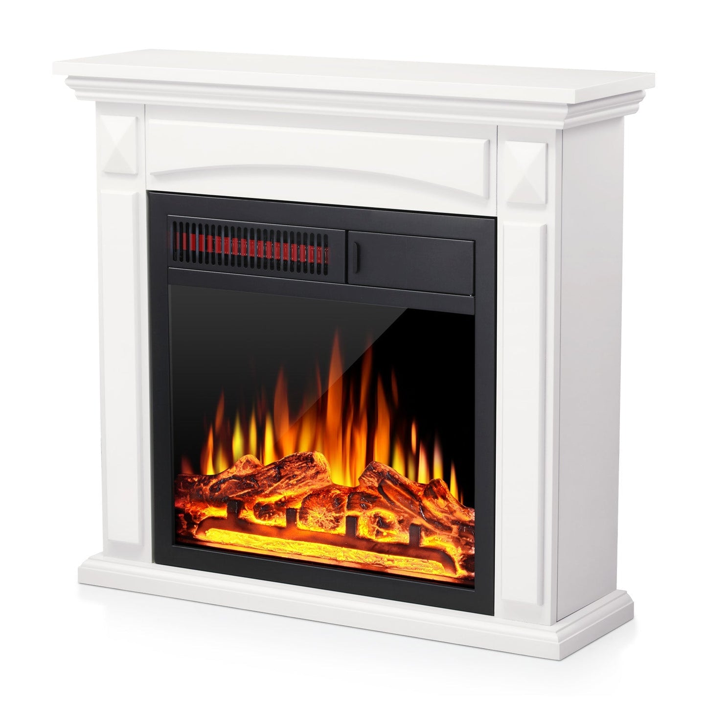 27” Electric Fireplace Mantel Wooden Surround Firebox M1806
