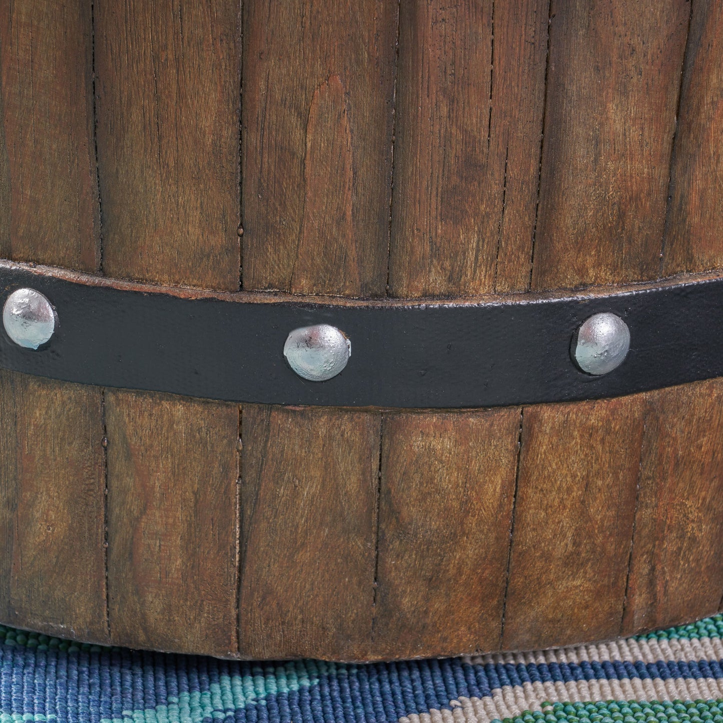 25" Round 40K BTU Liquid Propance Concrete Fire Pit (SAK88764)