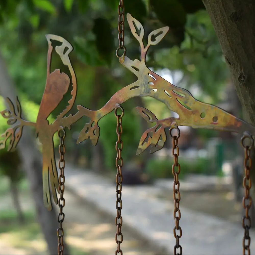 Cardinal on a Branch Wind Chime