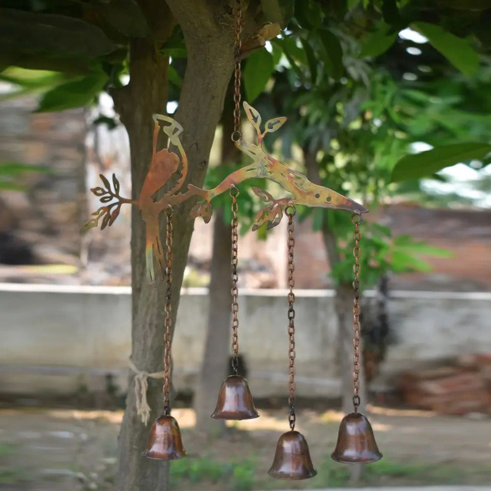Cardinal on a Branch Wind Chime