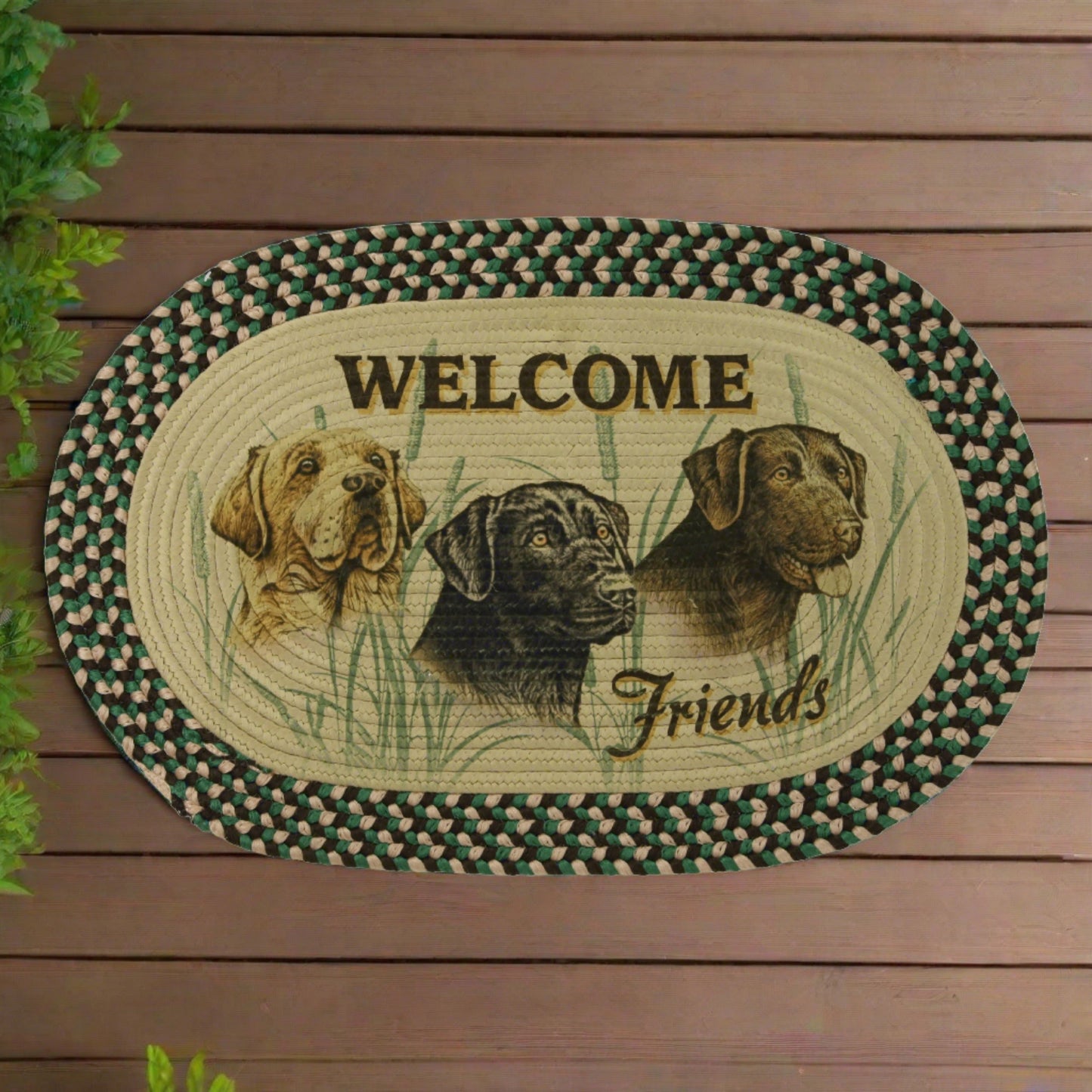 Braided Rug 26-inch Oval-Labs