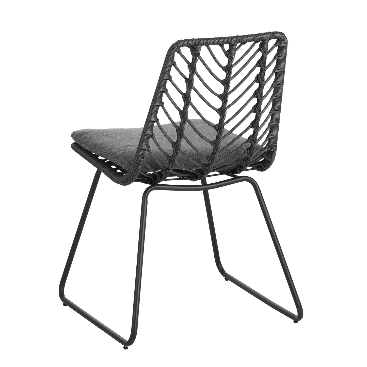 DEJA Chair 2PCS with 2 Cushions, Gray