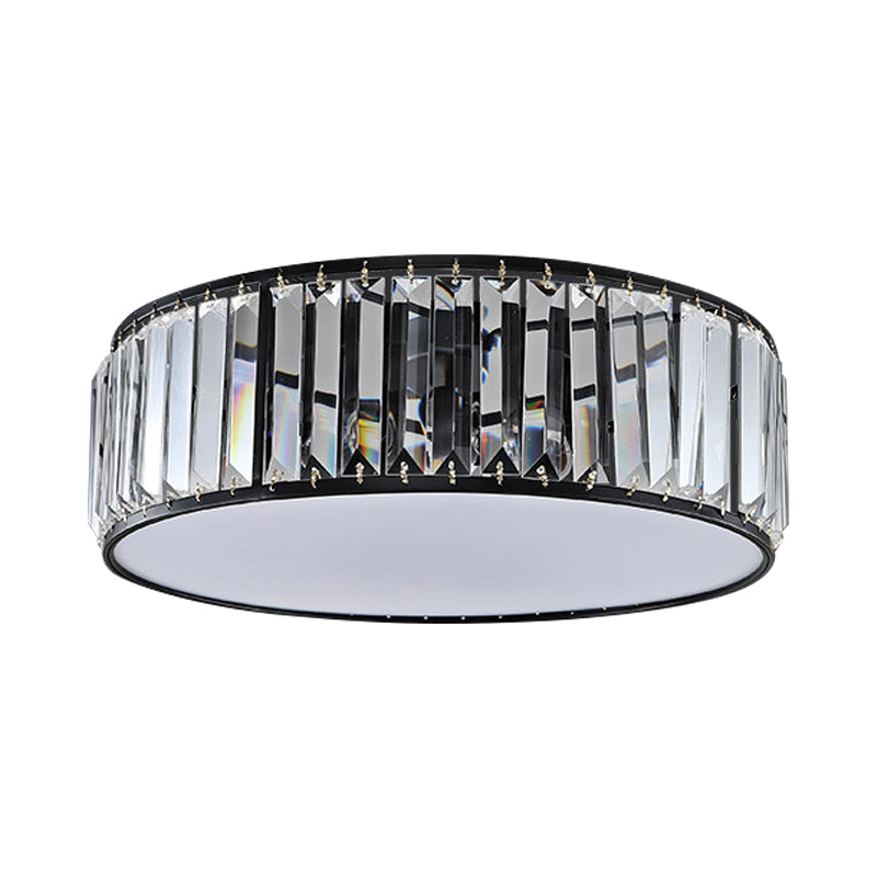 Elizabeth Crystal Drum Fixture - Modern Elegance for Bedrooms