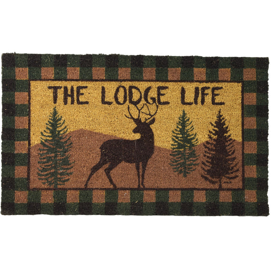 Coir Mat 30in x 18in-Lodge Life Deer