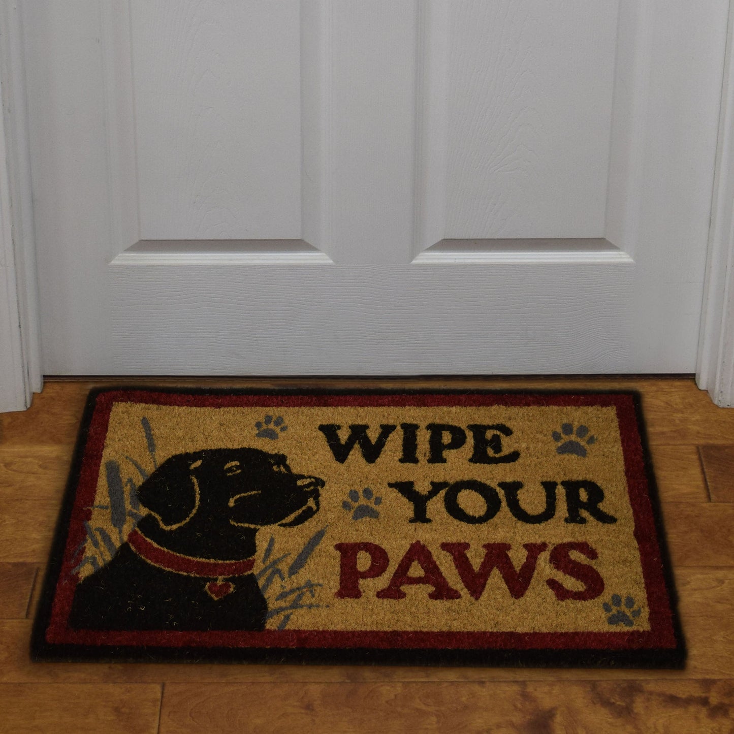 Coir Mat 30in x 18in-Wipe Paws Lab