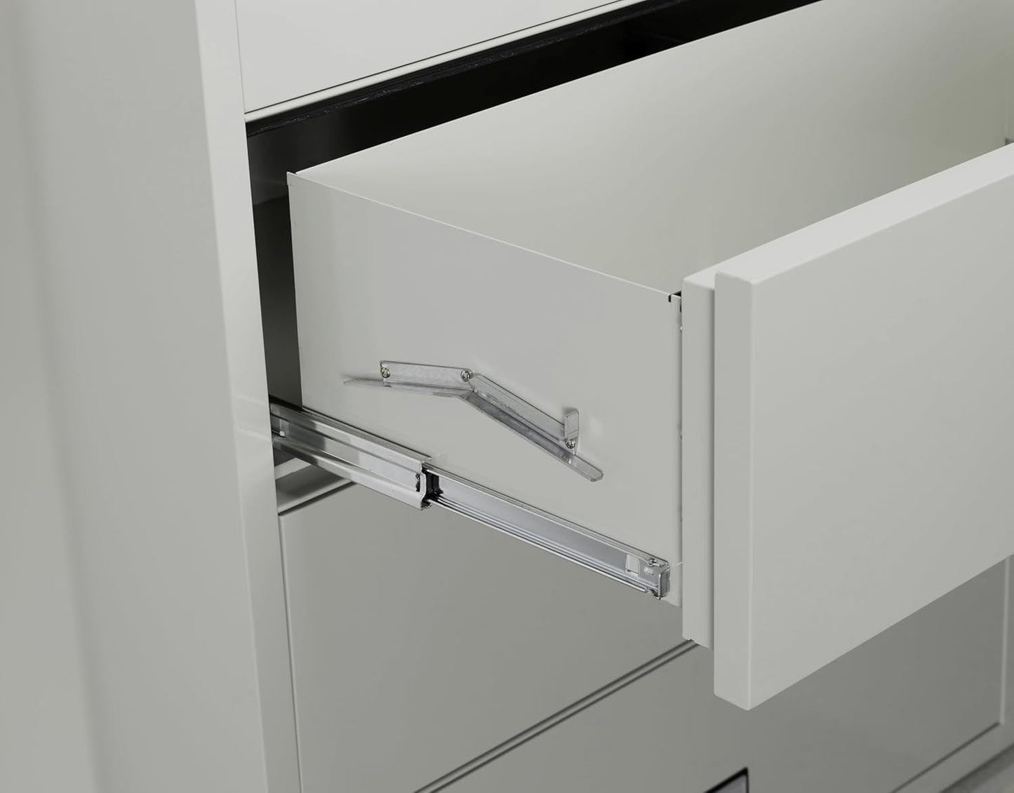 Lateral 38 Inch File Cabinet Light Gray Office Storage