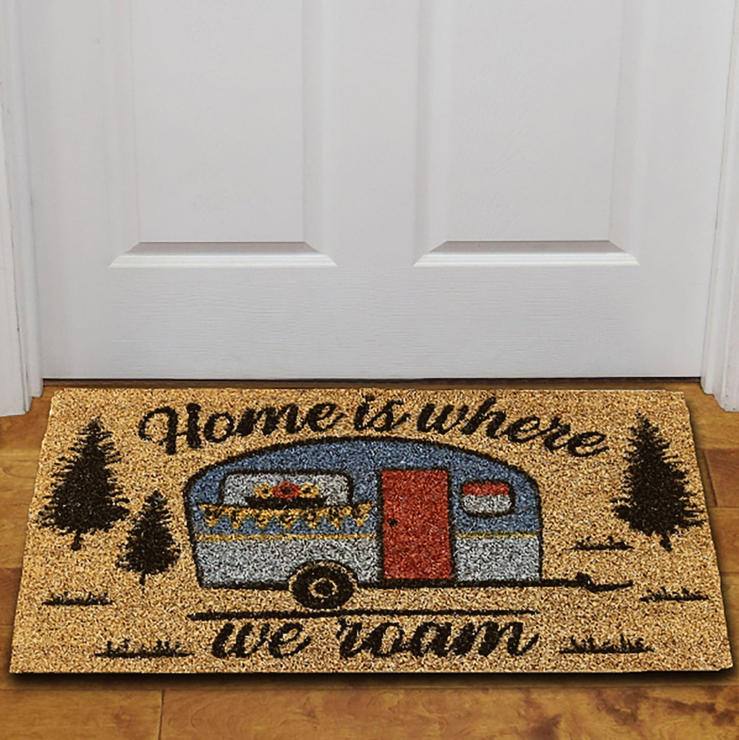 Coir Mat 30in x 18in-Home Is Where We Roam