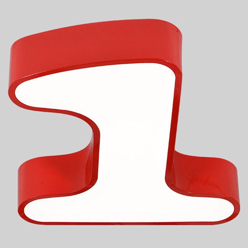 Brighten Your Space with Playful Arabic Numerals: LED Flush Mount Light