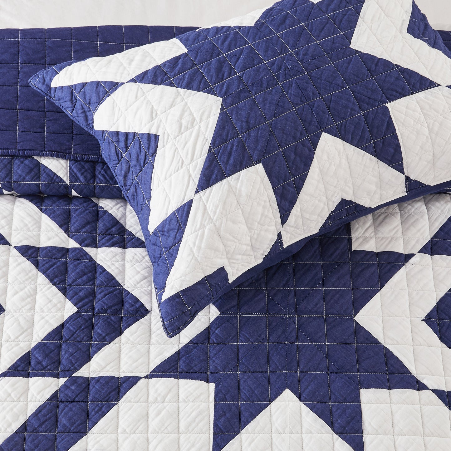 Star Patch Patchwork Cotton Quilt Set