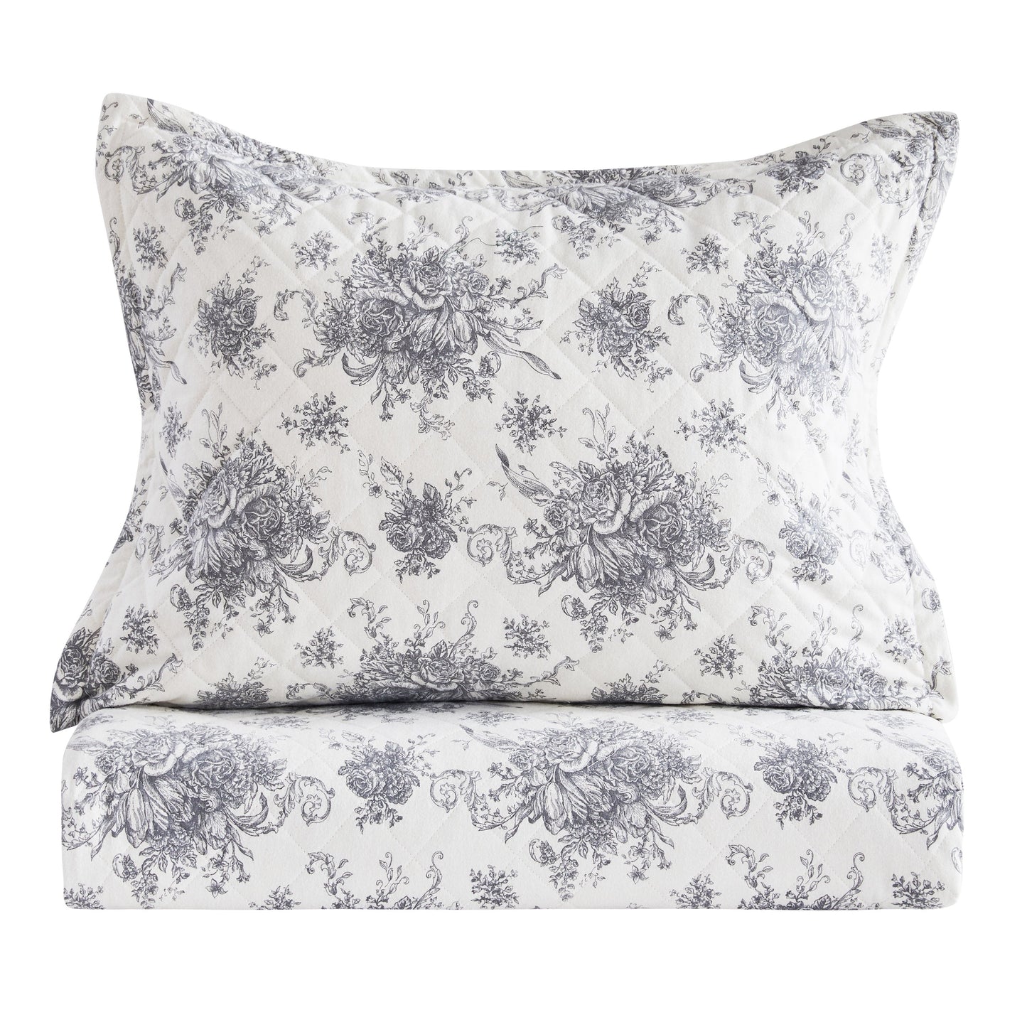 Petit Toile Cotton Flannel Quilt Set