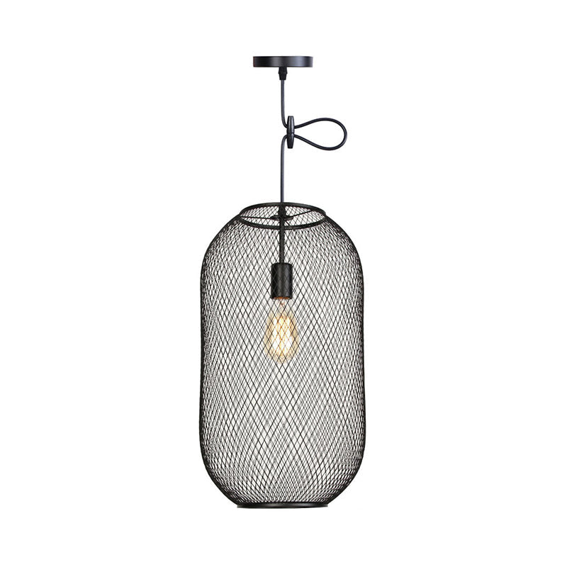 Ethan's Industrial Wire Mesh Pendant Lamp: A Touch of Industrial Charm