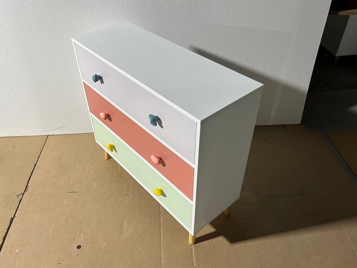 Kids 3 Drawer Dresser - Colorful Storage Solution for Children's Rooms