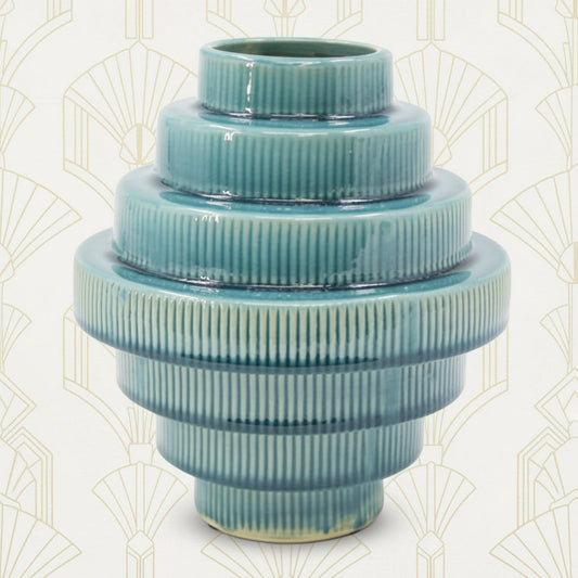 Emerald Tiered Vase