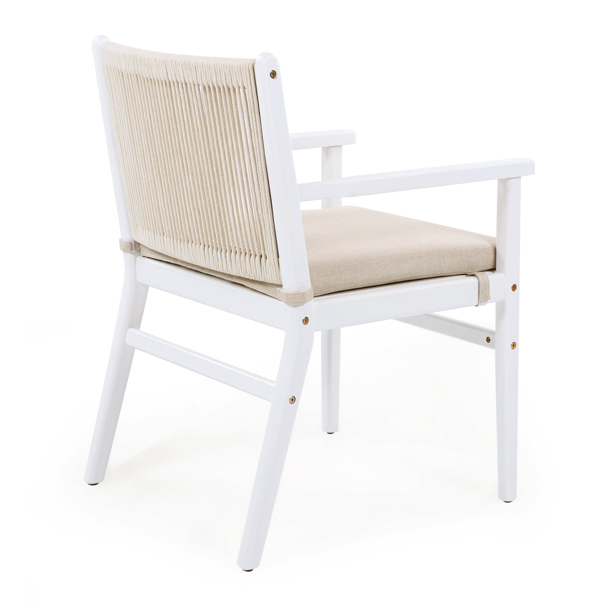 Acacia Wood Outdoor Dining Chairs Set of 2
