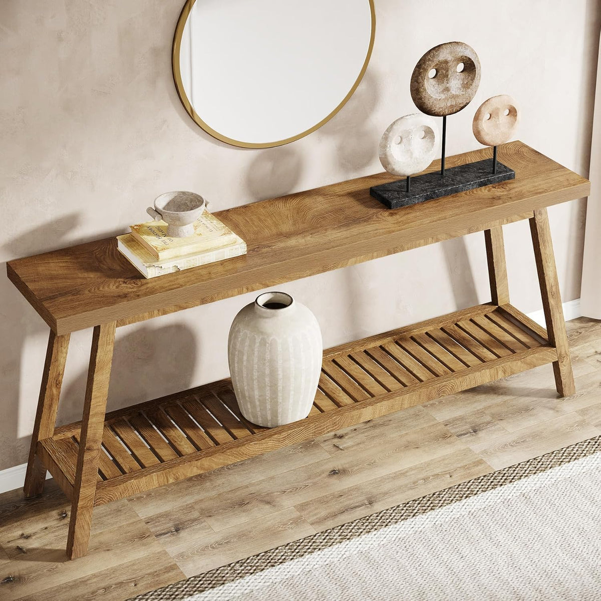 70.9 Inches Extra Long Farmhouse Console Table