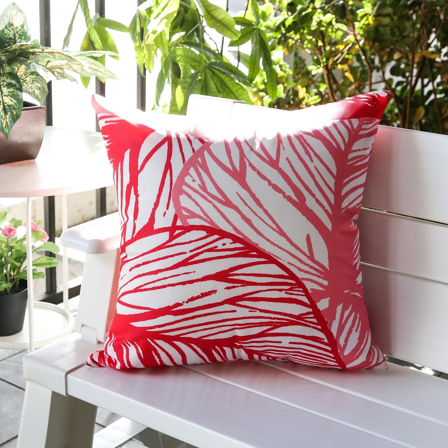 Leaf Vein Outdoor & Indoor Set of 2 Pillows