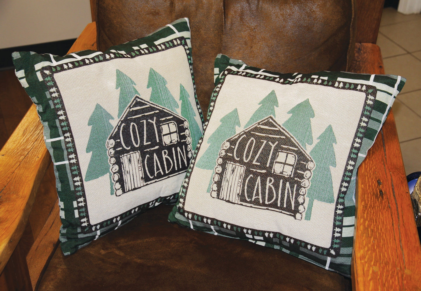 Tapestry Pillow 18in 2pk-Cabin