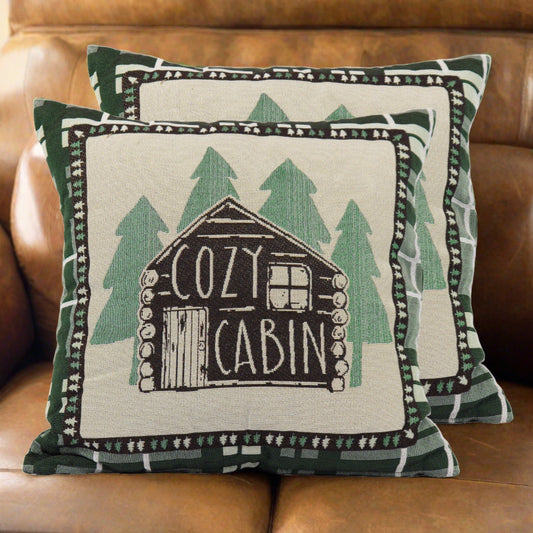 Tapestry Pillow 18in 2pk-Cabin