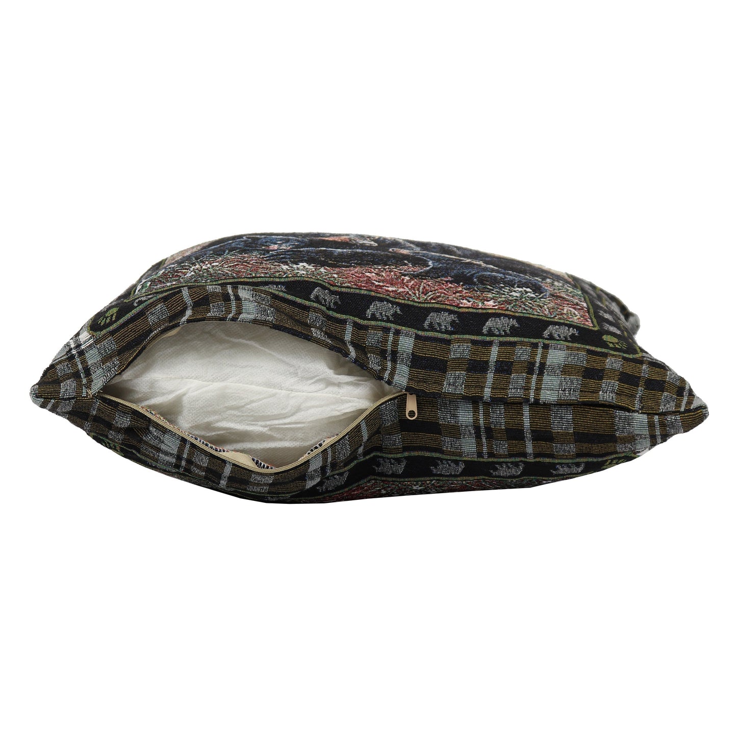 Tapestry Pillow 18in 2pk-Bear
