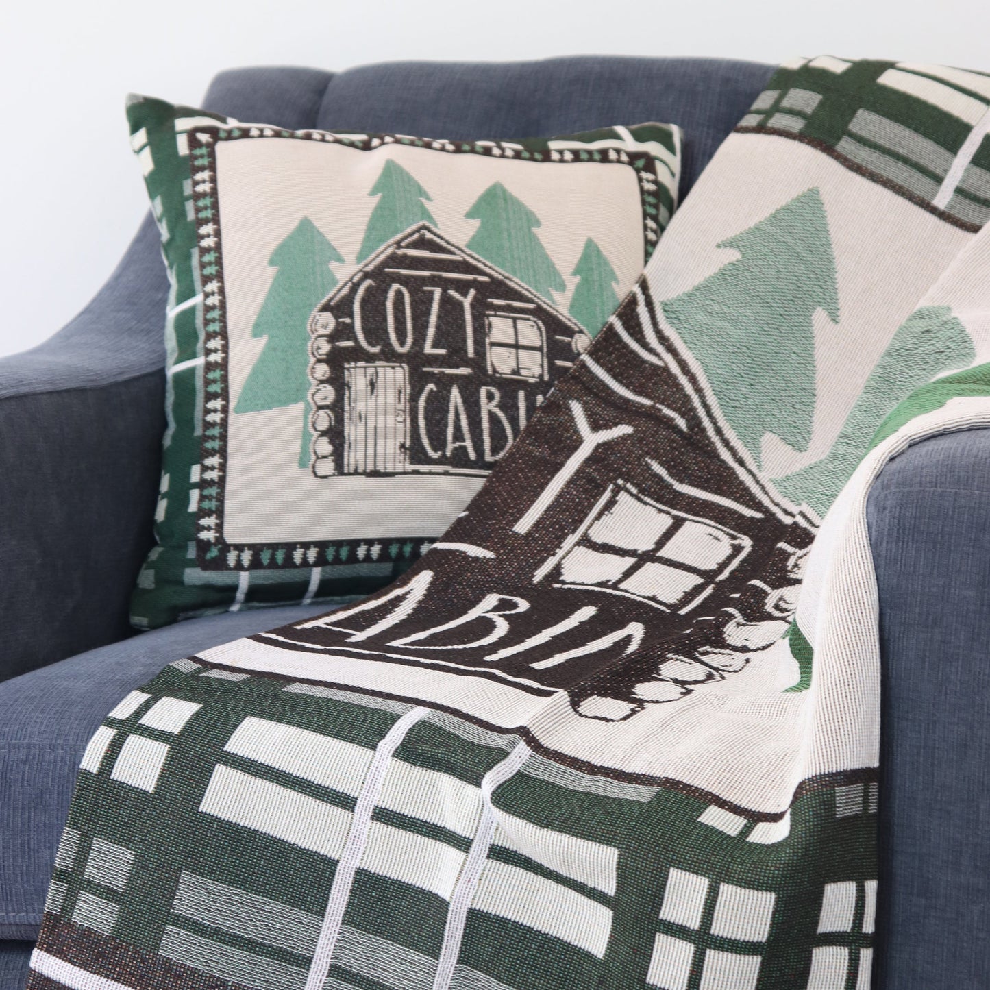 Tapestry Throw 50in x 60in-Cabin