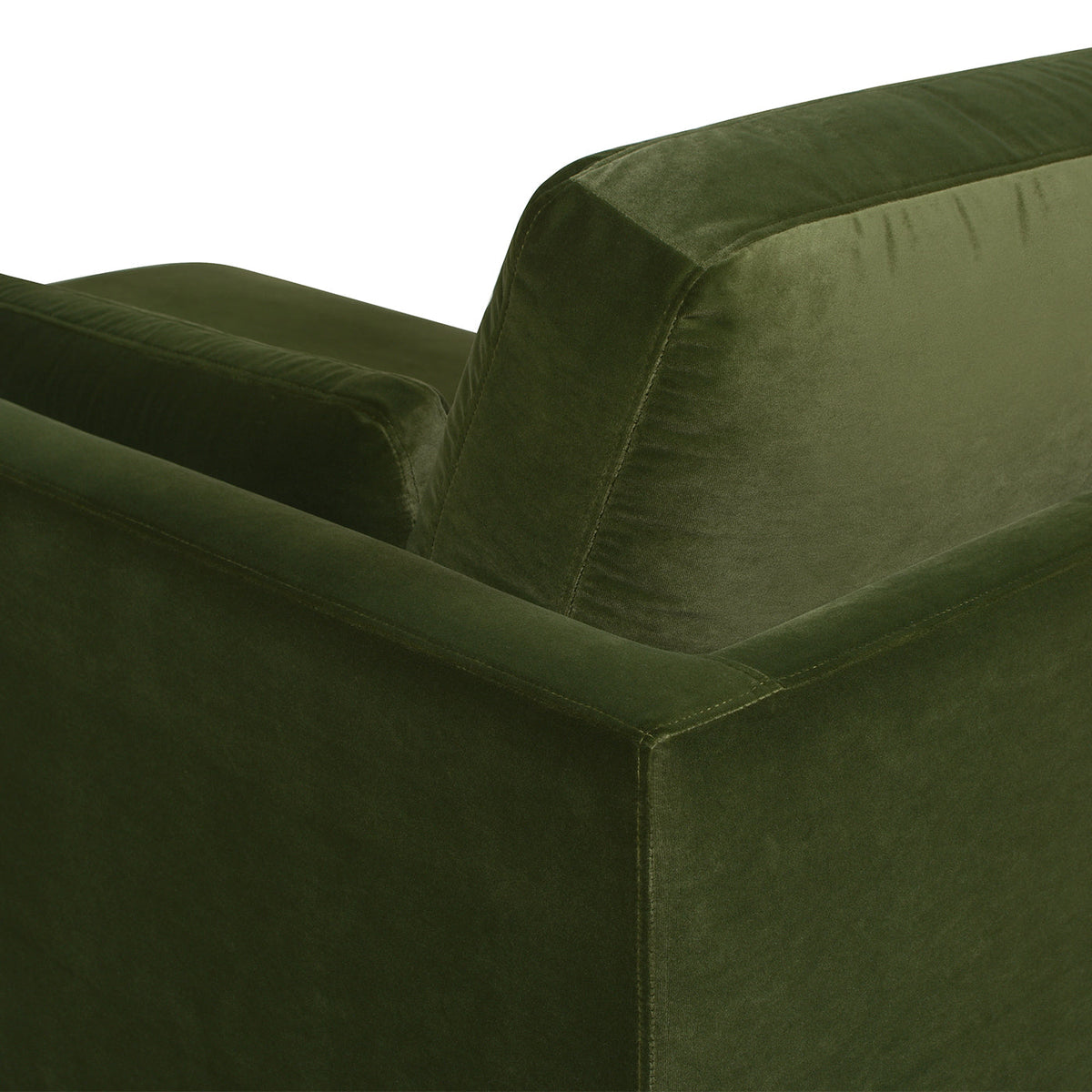 Knox 65" Modern Farmhouse Chaise Lounge Chair, Olive