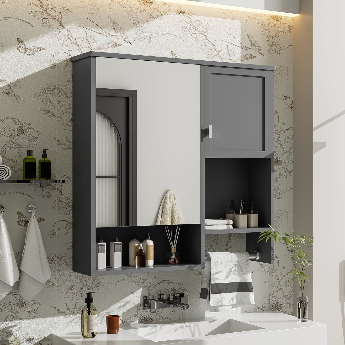 29'' x 28'' Modern Wall Mounted Bathroom Medicine Cabinet